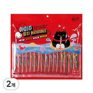 뷰카펫 야미츄 고양이 짜먹는 간식 참치 버라이어티 40포, 혼합맛(참치/참치 앤 연어/참치 앤 가리비/참치 앤 게살), 600g, 2개