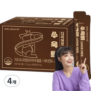 홀리데이즈 쑤욱빼 다이어트 커피맛, 92.4g, 4개