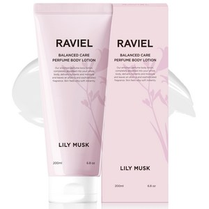 RAVIEL 밸런스드 케어 퍼퓸 바디로션 릴리머스크향, 1개, 200ml