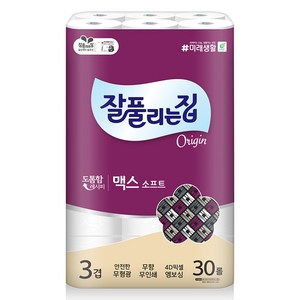 잘풀리는집 맥스소프트 화장지, 30m, 30개입, 1개