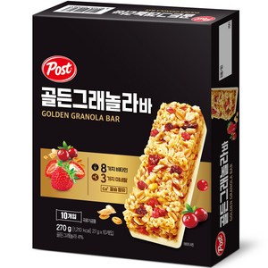 포스트 골든 그래놀라 밀크바, 270g, 1개