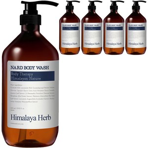나드 히말라야 허브 바디워시 라벤더머스크, 1000ml, 5개
