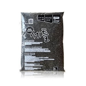 세틀 산처리 자연흑사 모래 8kg, 1개