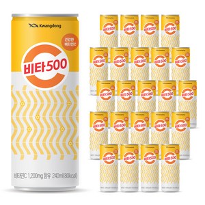 광동제약 비타500 캔 음료, 240ml, 24개