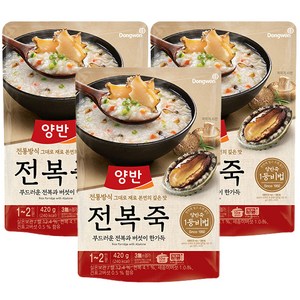 양반 전복죽, 420g, 3개