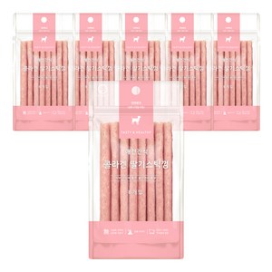 굿데이 애견간식 콜라겐 스틱껌 8p, 딸기맛, 40g, 6개