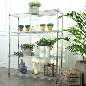 에스파스 메탈 스텐드선반 산업용1200 4단, 실버