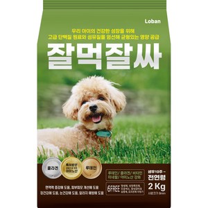 잘먹잘싸 6free 강아지 사료, 연어, 2kg, 1개 · 1개 · 2kg