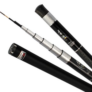 해동 독불장군3 48칸 민물 낚시대, 실버 + 블랙