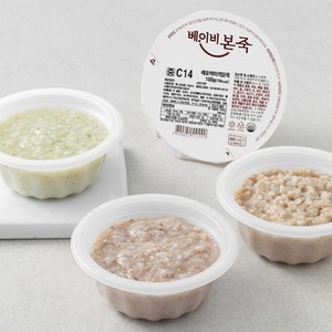 베이비본죽 중기 이유식(7~8개월) E세트, 640g, 1세트