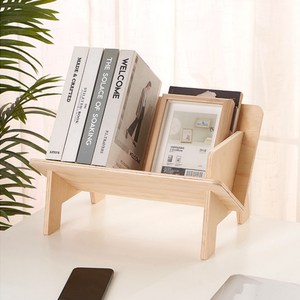 JUNBI 책상 책꽂이 미니 북 스탠드 선반, 혼합색상