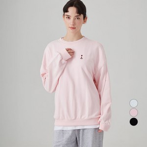 ELLEPARIS 자수 그래픽 스웻셔츠 E Paris