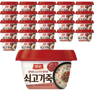 양반 쇠고기 죽, 287.5g, 24개