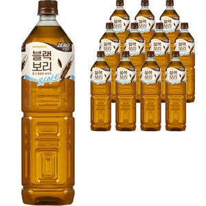 하이트진로 블랙보리라이트 제로칼로리, 1.5L, 12개