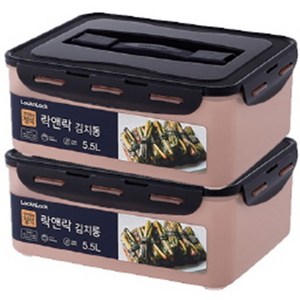 락앤락 뉴 김치통 정석 핑크, 2개, 5.5L