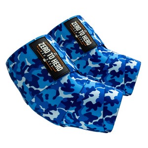 제로투히어로 헬스 카모 팔꿈치 보호대 EXCLUSIVE, 1세트, Blue camo