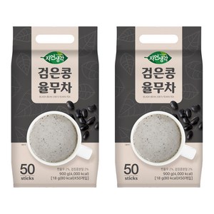 자연생각 검은콩 율무차, 2개, 50개입, 18g