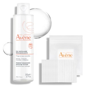 아벤느 미셀라 약산성 클렌징 워터 + 화장솜 20매입 세트, 1개, 200ml