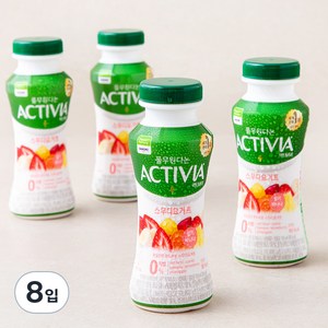 풀무원다논 액티비아 스무디 딸기바나나, 150ml, 8입