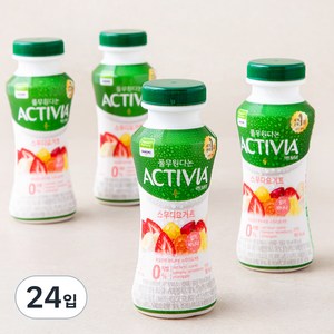 풀무원다논 액티비아 스무디 딸기바나나, 150ml, 24입