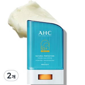 A.H.C 내추럴 퍼펙션 프레쉬 선스틱 SPF50+ PA++++, 22g, 2개입