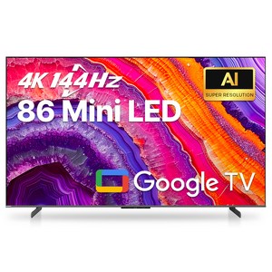 이스트라 4K QD-Mini LED 144Hz AI 퀀텀사운드 구글 스마트TV, 218cm(86인치), UC863MLED, 스탠드형, 방문설치