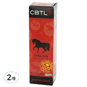커피빈 CBTL 이탈리안 에스프레소 캡슐커피, 8g, 10개입, 2개