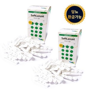 소프트란셋 일회용 채혈침 28G, 50개입, 2개