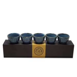 해피정코리아 고량주잔, 카키블루, 5개