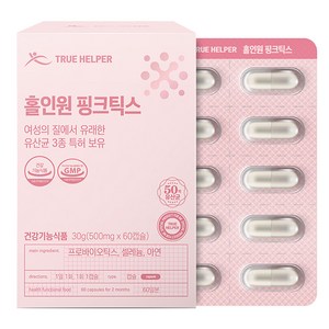 트루헬퍼 여성 질 유래 유산균 홀인원 핑크틱스 50억 프로바이오틱스 30g, 60정, 1개