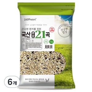 국산 혼합 21곡, 1kg, 6개
