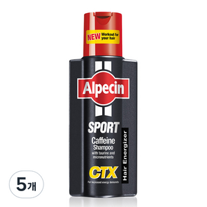 알페신 스포츠 카페인 샴푸, 250ml, 5개