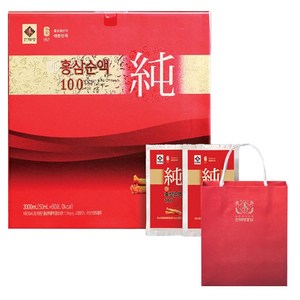 천제명홍삼 순홍삼순액 100 선물세트+ 쇼핑백, 50ml, 1세트