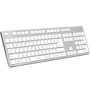 아이락스 퍼펙트 슬림 아이솔레이션 유선키보드, IRK01W, 실버, 상세페이지 참조