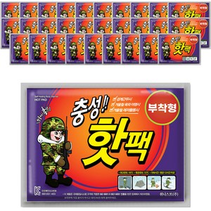 충성 핫팩 부착형 소형 50g, 30개