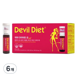 악마다이어트 샷 레드자몽맛, 7회분, 6개