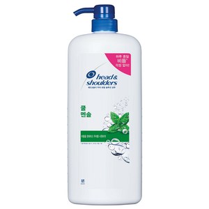 헤드앤숄더 쿨 멘솔 샴푸, 1200ml, 1개