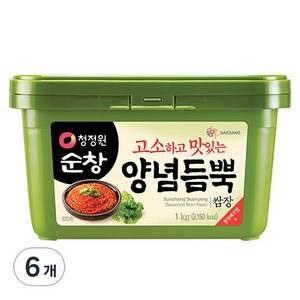 청정원 순창 양념듬뿍 쌈장, 1kg, 6개