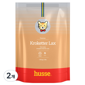 후새 고양이 기호성 크로케터 렉스 건식사료, 연어, 1.36kg, 2개