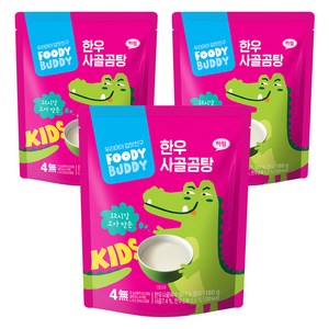 푸디버디 유아용 한우 사골곰탕, 180g, 3개