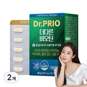 닥터프리오 더다른 비오틴 36g, 60정, 2개