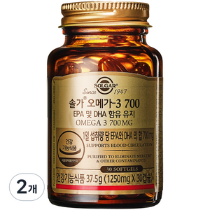 솔가 오메가3 700 37.5g, 30정, 2개