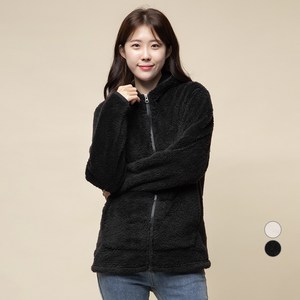캐럿 여성용 후드 플리스 자켓