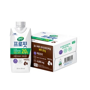 셀렉스 프로핏 웨이프로틴 아메리카노, 330ml, 12개