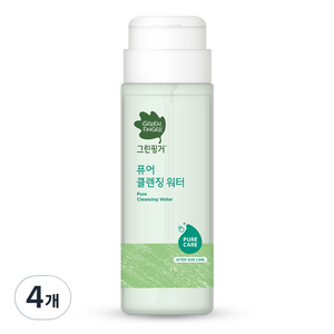 그린핑거 퓨어 클렌징 워터, 200ml, 4개
