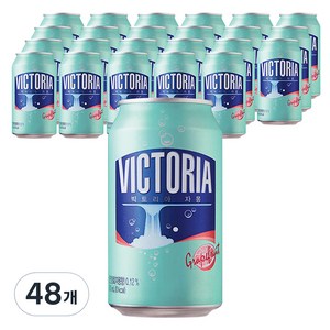 빅토리아 탄산음료 자몽, 350ml, 48개