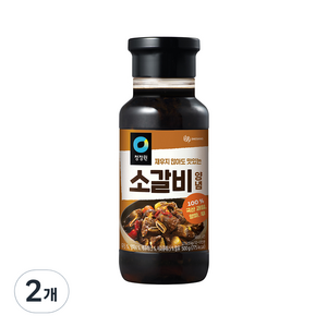 청정원 전통 소갈비양념, 500g, 2개