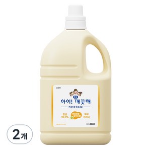 아이깨끗해 향균 폼 핸드솝 순 보송보송 파우더향, 4.5L, 2개