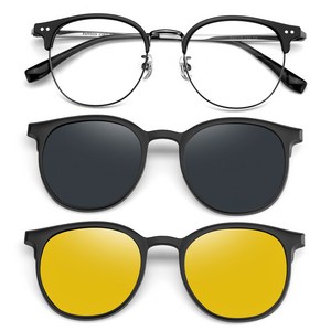 팬톤 FANTON 편광선글라스 겸용 티타늄 안경 CS87C2