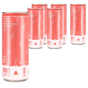 더버프 칼로리컷 복숭아, 6개, 240ml
